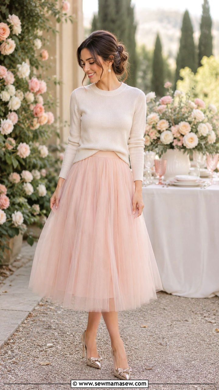 Tulle Skirt Outfit - 30 romantic outfits