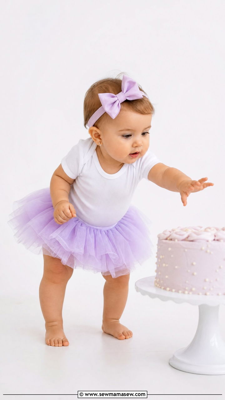 Tulle Skirt and Onesie Cake Smash Outfit - 25 Cake smash outfit ideas