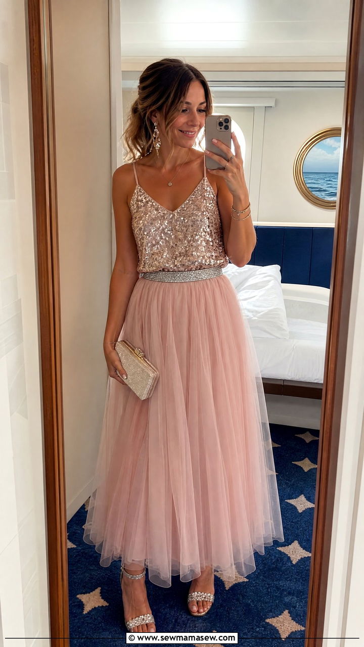 Tulle Skirt and Sparkly Top Disney Cruise - 30 Disney cruise formal night outfit