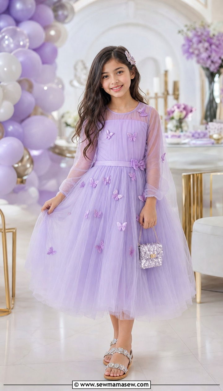Tulle dress for little girls Eid - 25 Eid outfit ideas for little girls