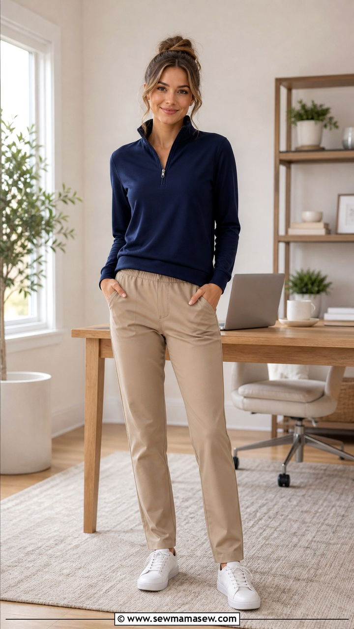 Tunic Top And Skinny Jeans Cozy WFH Outfit - 40 Work from home outfit ideas