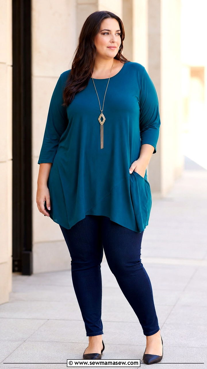 Tunic Top And Skinny Jeans Outfit - 25 Plus size outfit ideas for 18-20
