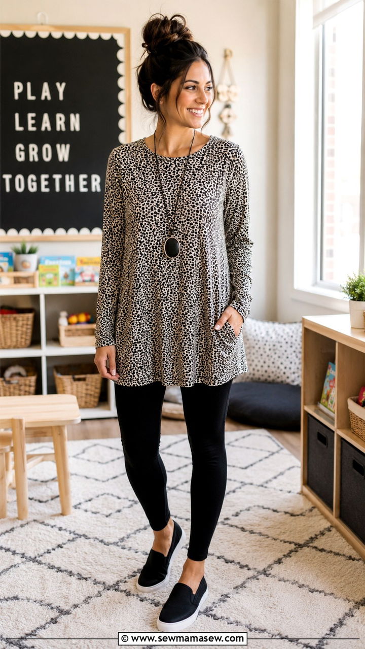 Tunic Top With Leggings Kindergarten - 30 Kindergarten teacher outfit ideas