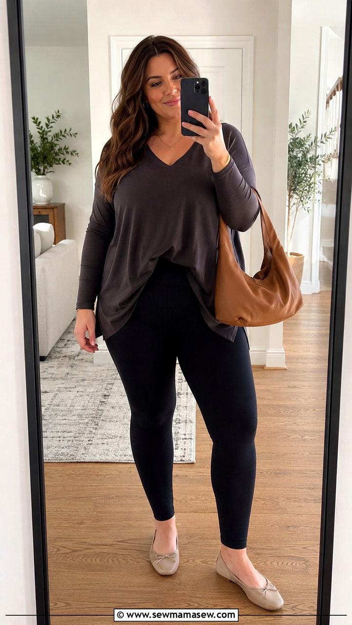 Tunic Top and Leggings Outfit - 20 Plus size from Walmart