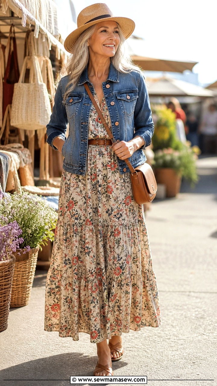 Tunic Top and Leggings - 20 50 year old woman outfit ideas