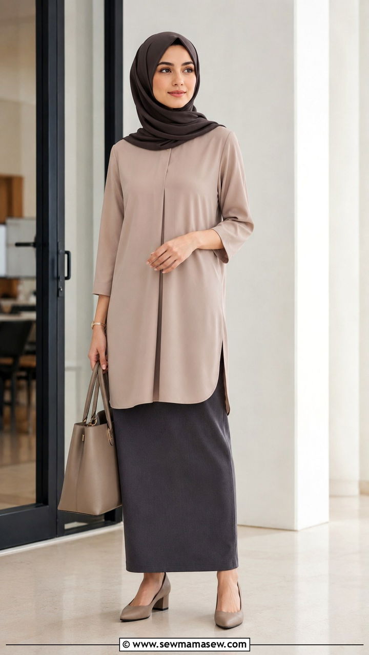 Tunic With Pencil Skirt Outfit - 30 Modest outfit ideas with long skirt
