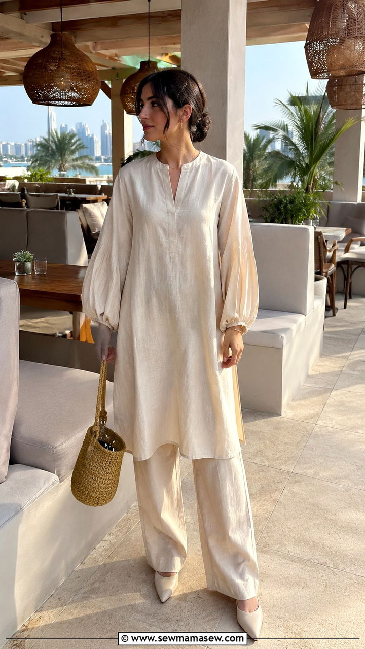 Tunic and Pants Modest Dubai Resort Outfit - 25 Resort wear outfit ideas Dubai modest