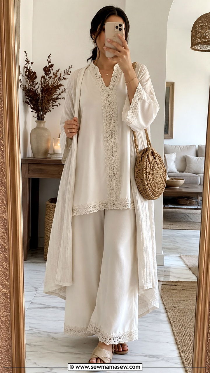 Tunic and Wide Pants Suhoor Outfit - 20 Suhoor outfit ideas