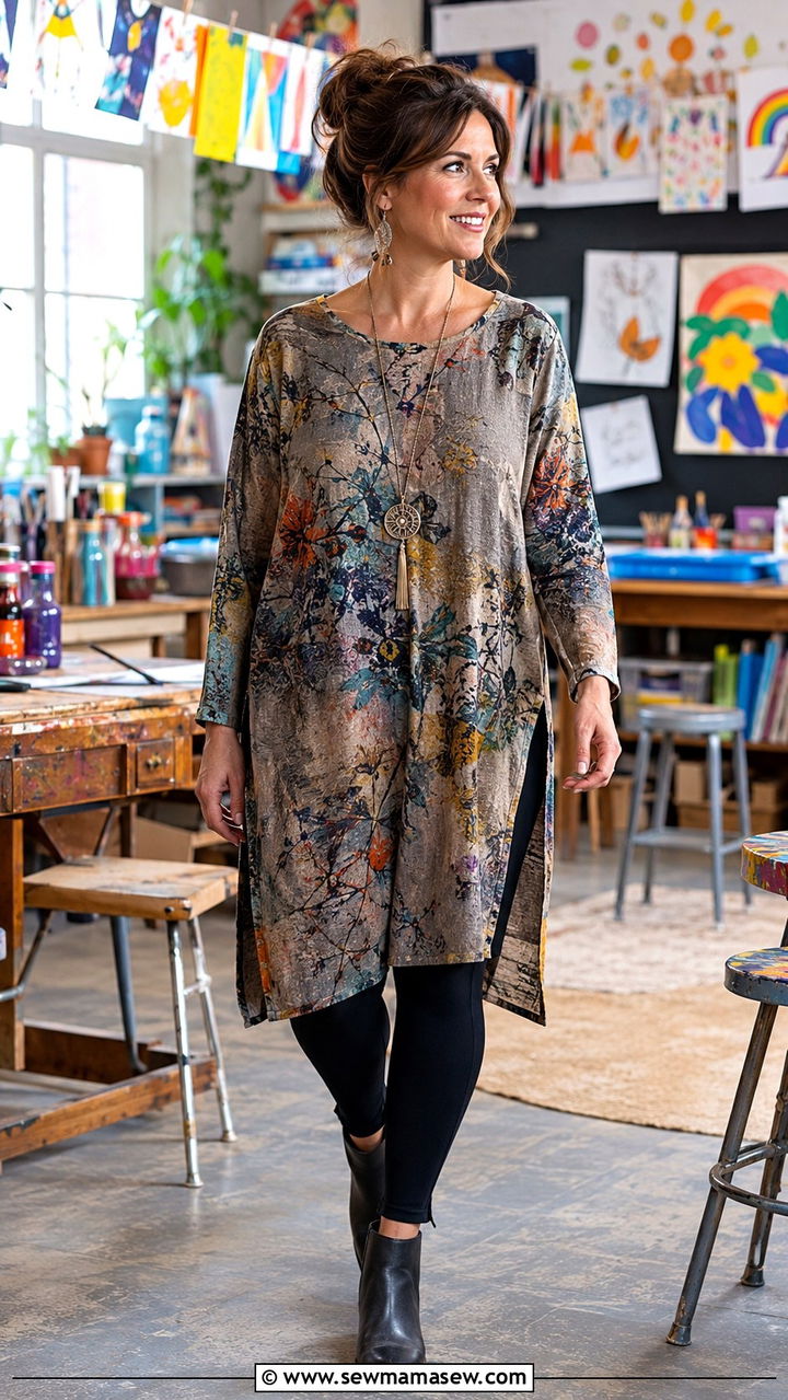 Tunic and leggings art teacher outfit - 20 Art teacher outfit ideas