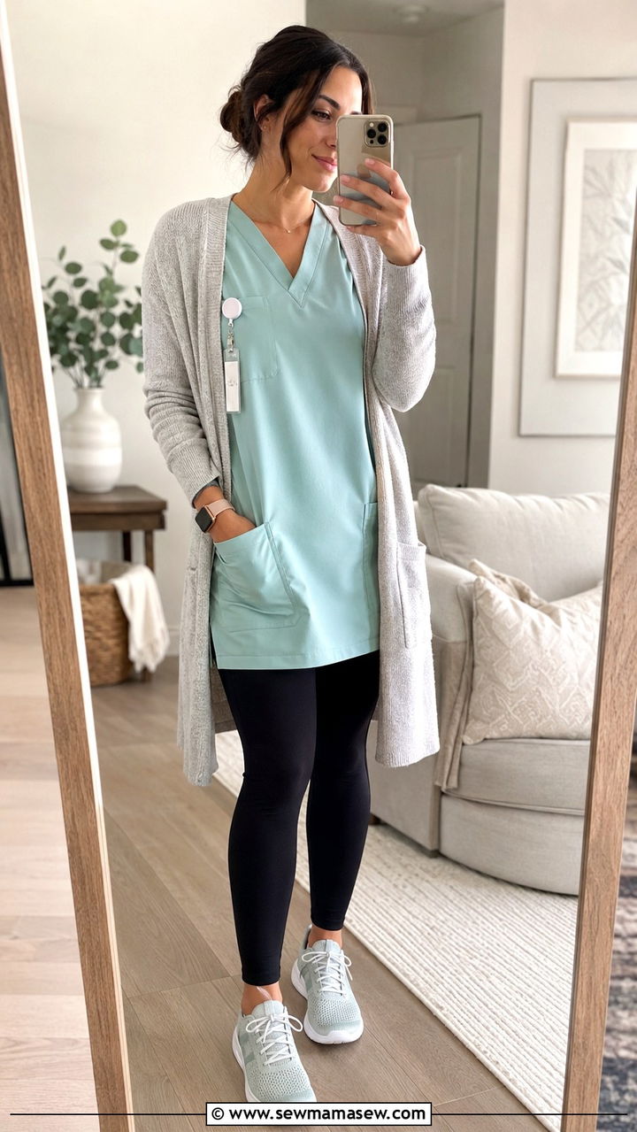 Tunic and leggings nurse outfit spring - 30 Spring nurse outfits