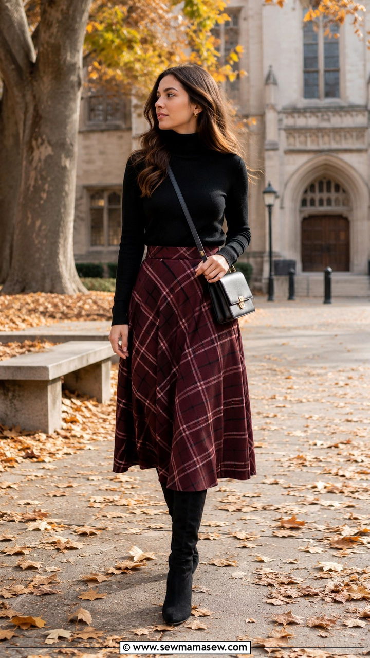Turtleneck And Midi Skirt Law Student Outfit - 30 Law student outfit ideas