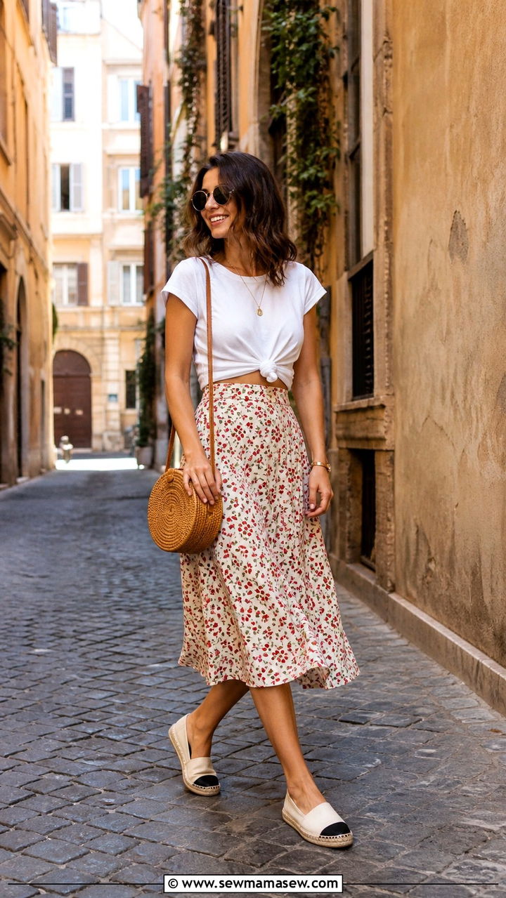 Turtleneck and midi skirt Rome winter - 40 What to wear in Rome