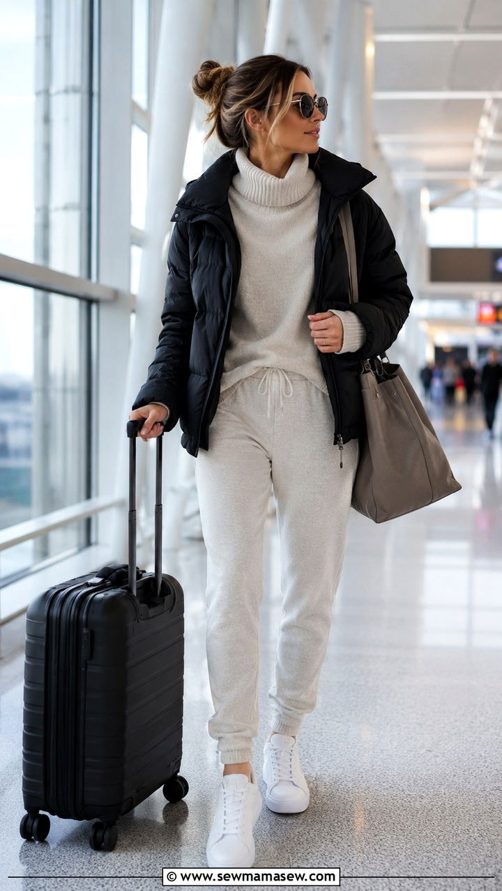 Turtleneck bodysuit with high waisted tailored trousers - 30 Ways to wear a turtleneck