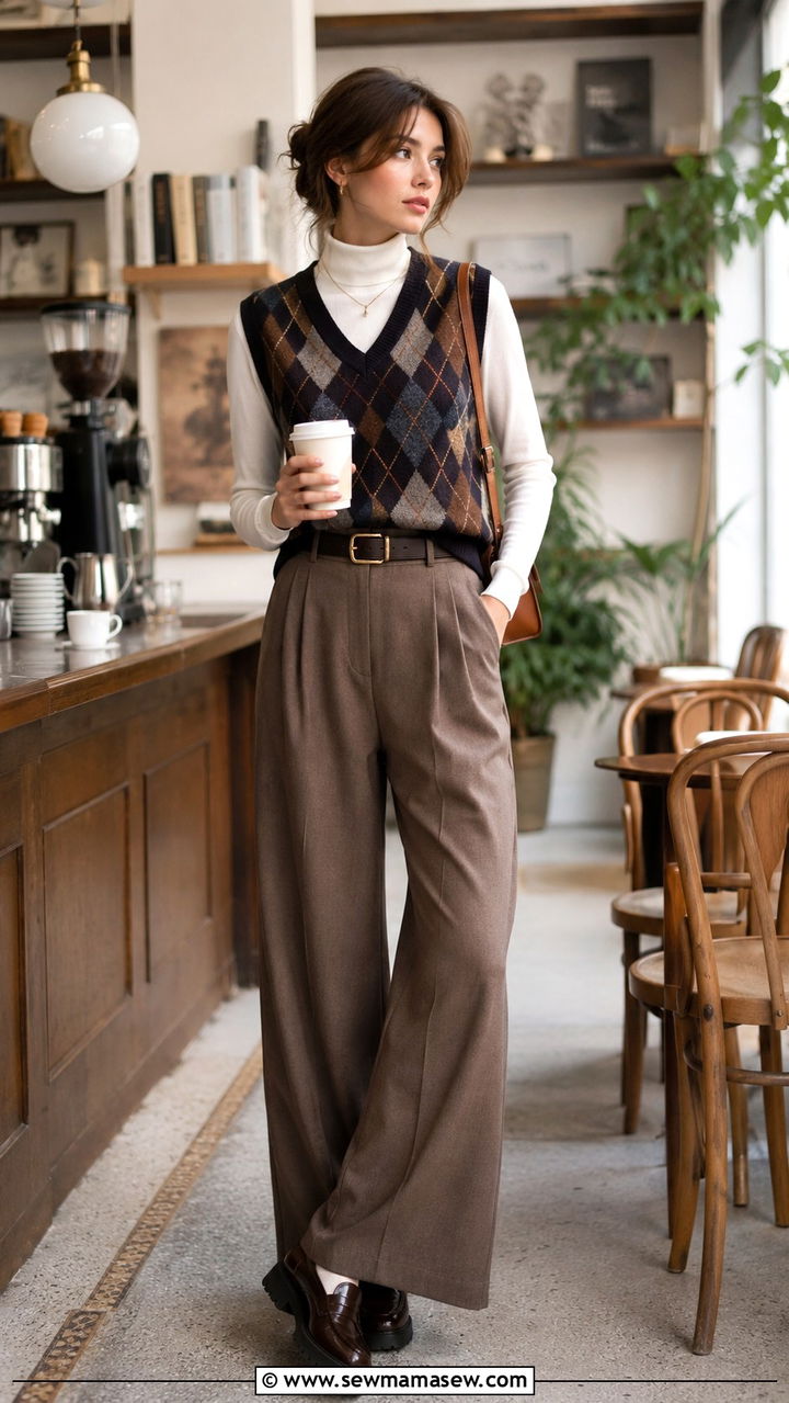 Turtleneck dress with knee high boots and a wool coat - 30 Ways to wear a turtleneck