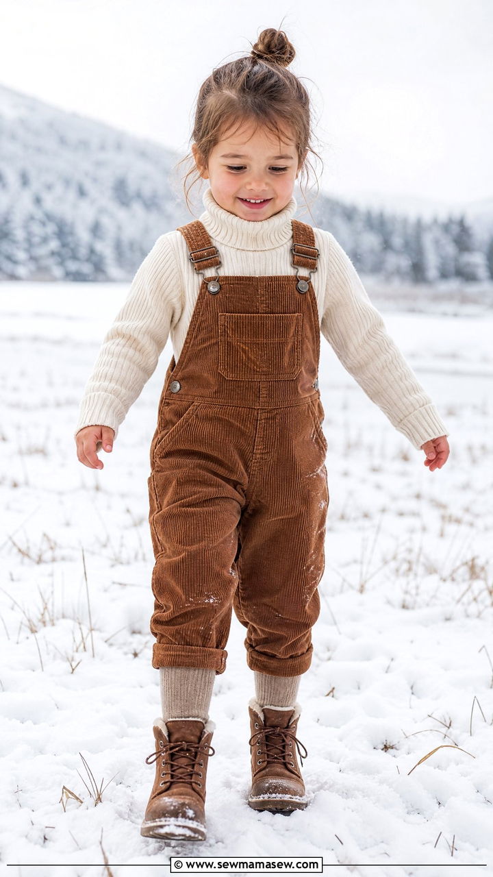 Turtleneck overalls preschool outfit - 30 Preschool outfit ideas
