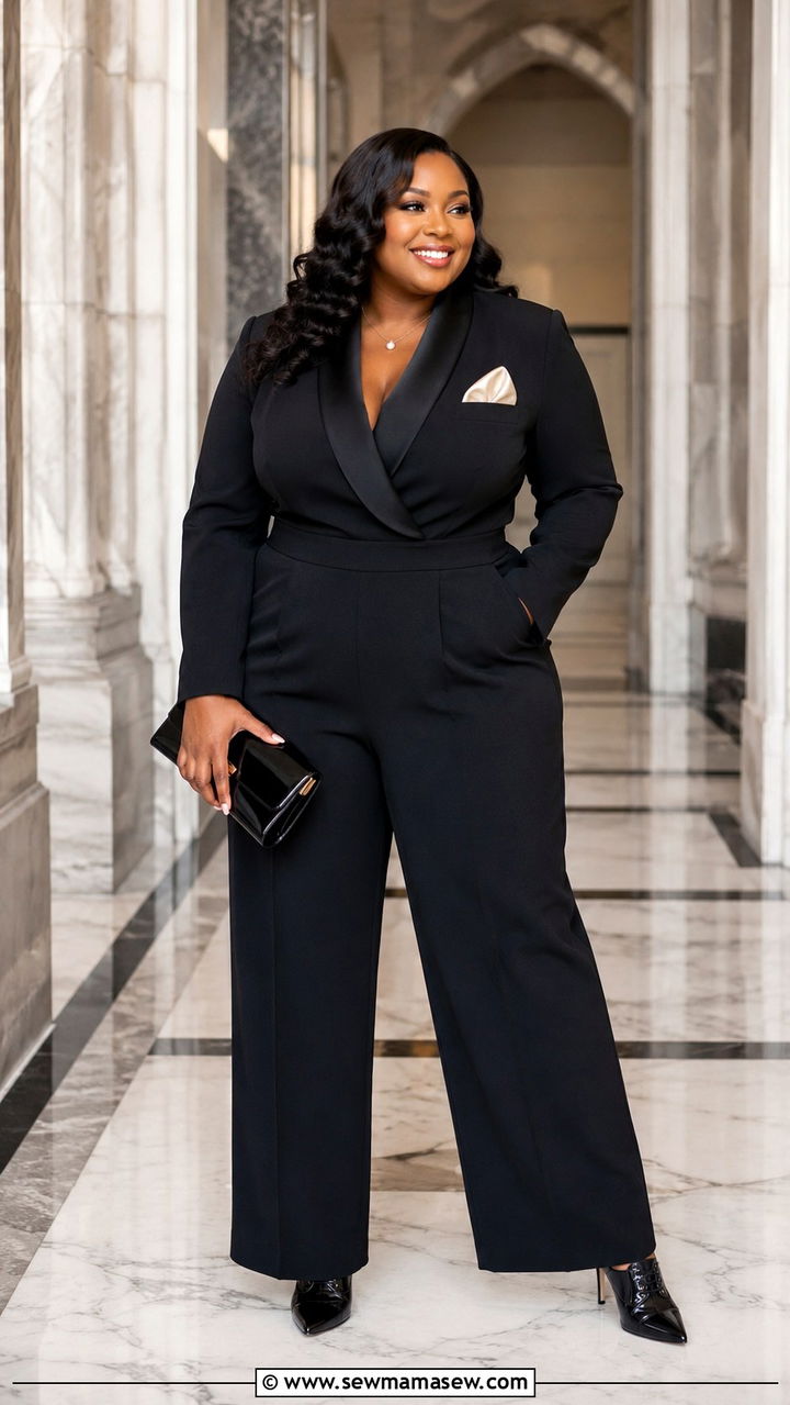 Tuxedo Jumpsuit Graduation Outfit Plus Size - 30 Graduation outfit ideas for plus size