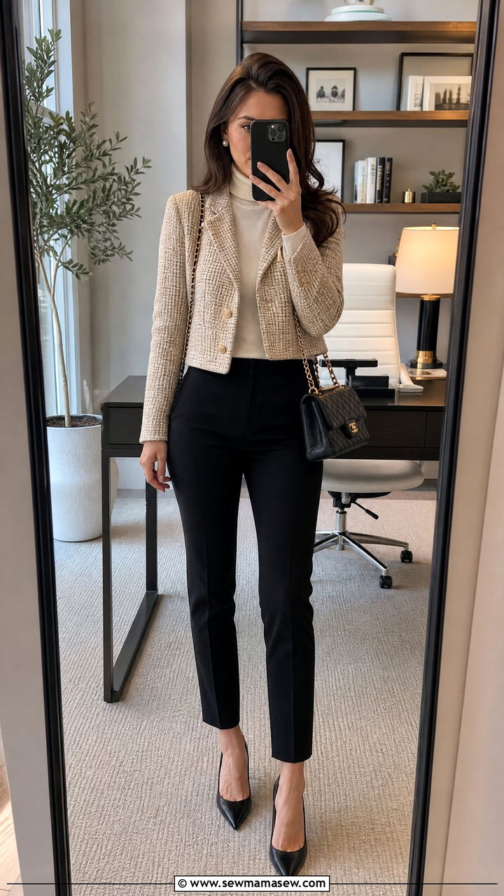 Tweed Blazer Business Casual Outfit - 25 Business casual outfits with blazer
