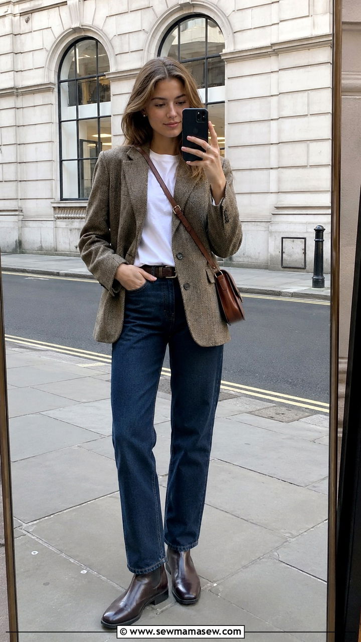 Tweed Blazer With Jeans Old Money Outfit - 20 Old money outfit ideas for teens