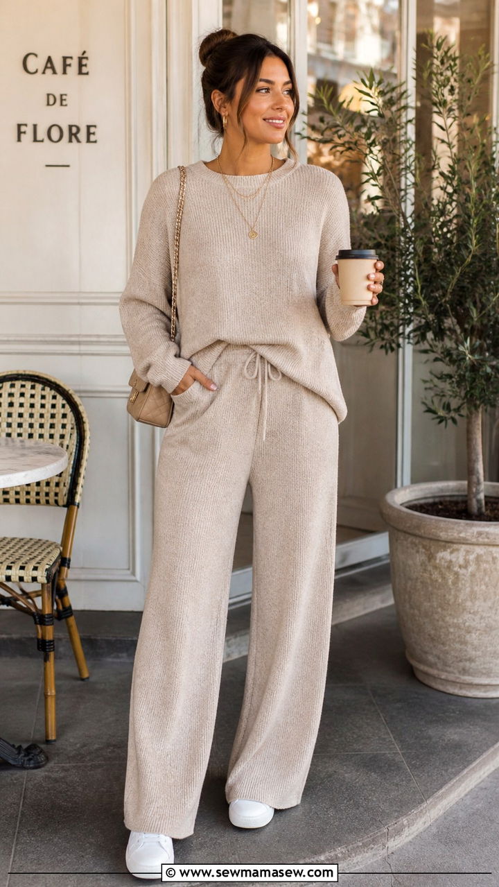 Tweed Jacket And Raw Hem Jeans Brunch Outfit - 40 Brunch outfits for women