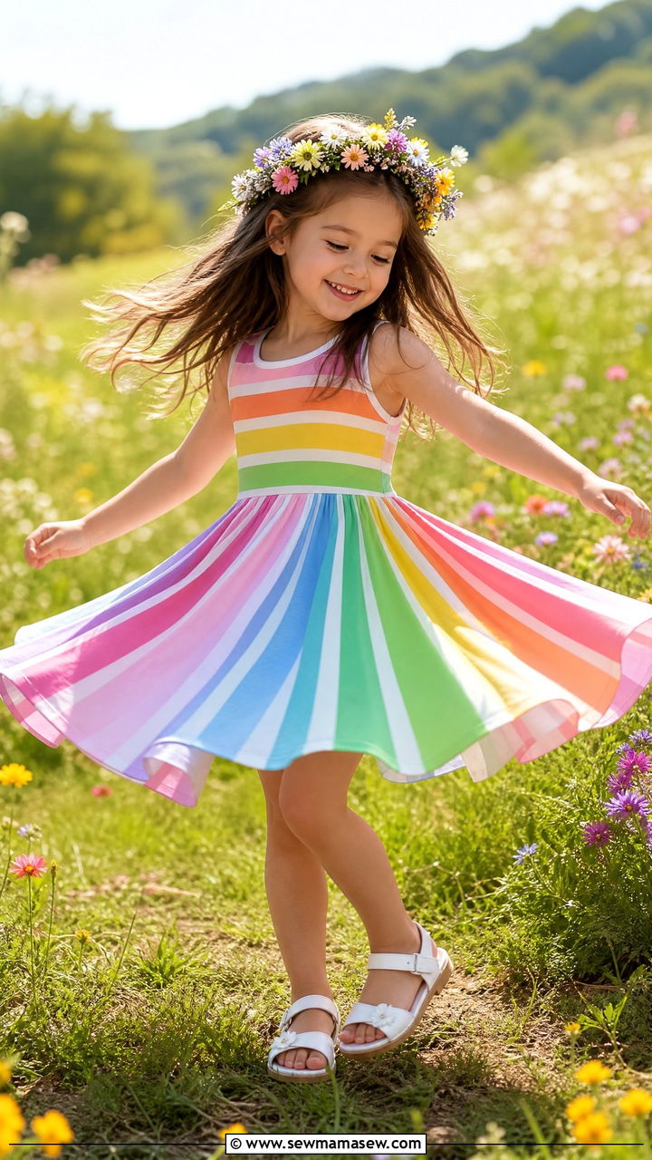 Twirl Dress for Kindergarten Girl - 25 Kindergarten outfit ideas