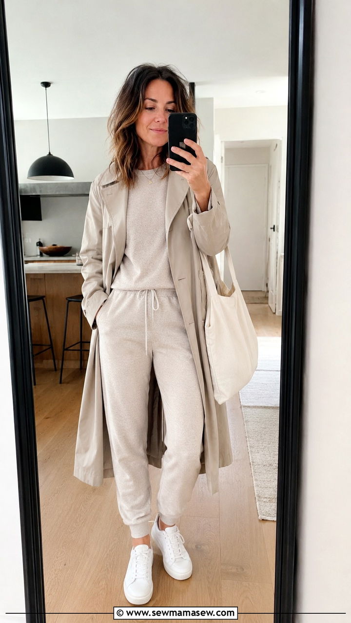 Two Piece Athleisure Set And Sneakers Outfit - 30 Outfit ideas for Gen X women