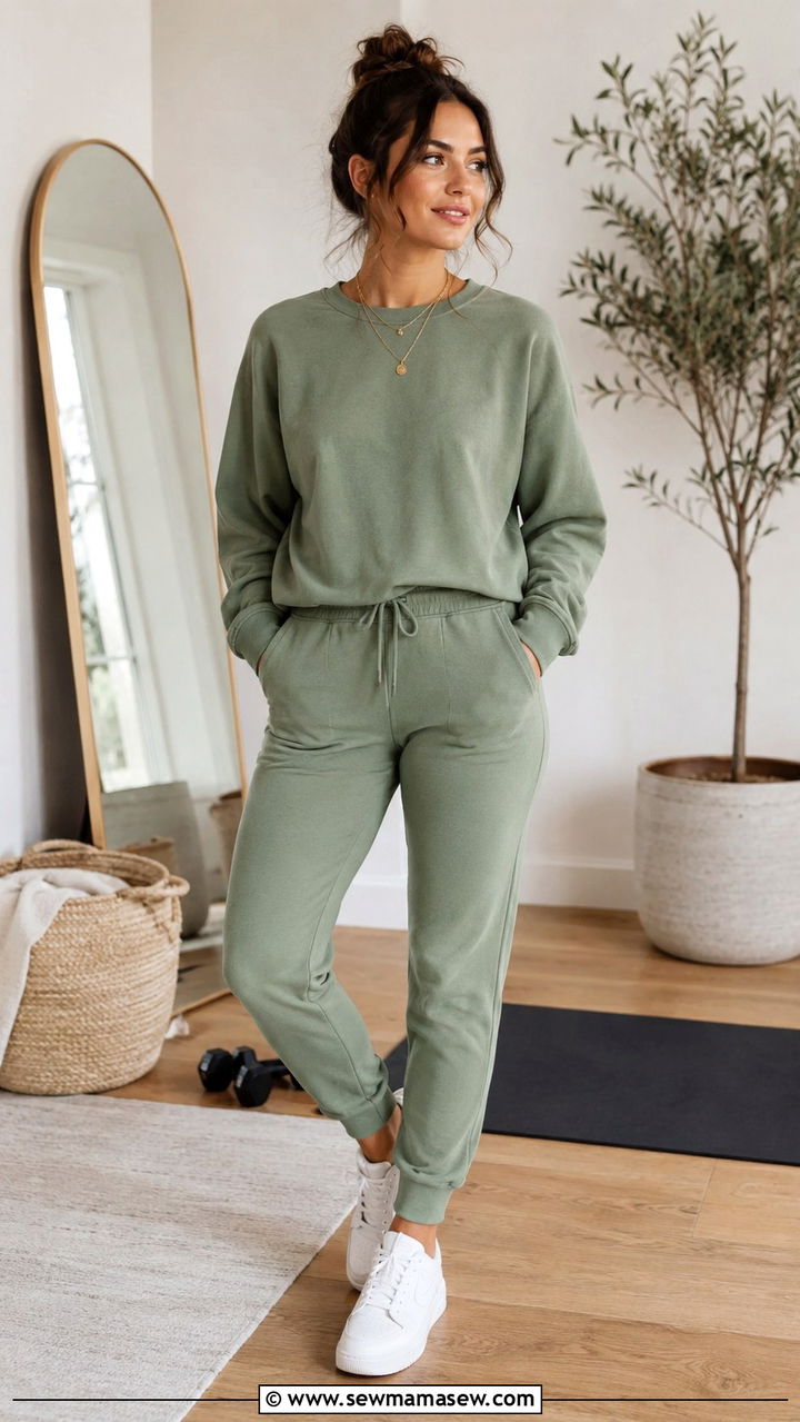 Two Piece Jogger Set - 30 Gym outfit ideas for summer