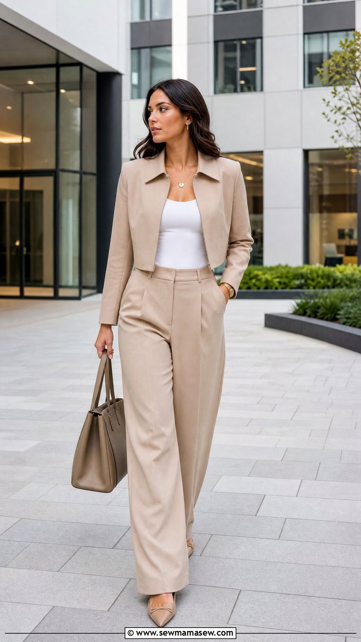 Two Piece Matching Set Interview Outfit - 30 cute job interview outfits