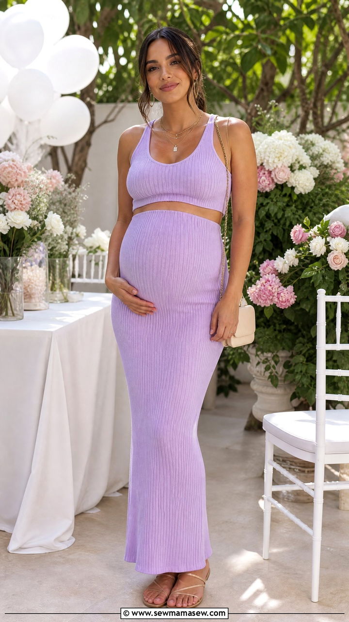 Two Piece Maternity Skirt Set Baby Shower - 30 Maternity outfit ideas for baby shower