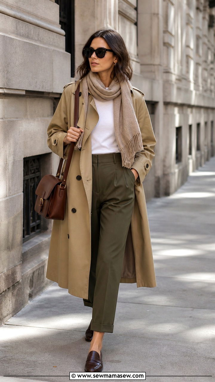 Two Piece Safari Set With Sneakers - 40 Safari outfit ideas