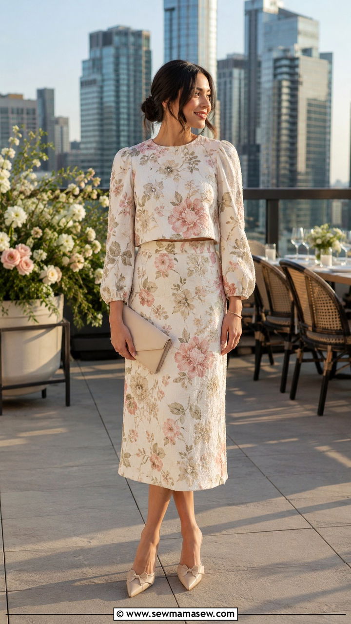 Two Piece Set Wedding Guest Spring - 30 modest spring wedding guest outfit ideas