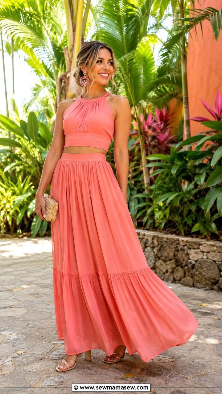 Two Piece Skirt Set Mexican Wedding - 25 Wedding guest outfit ideas Mexican wedding