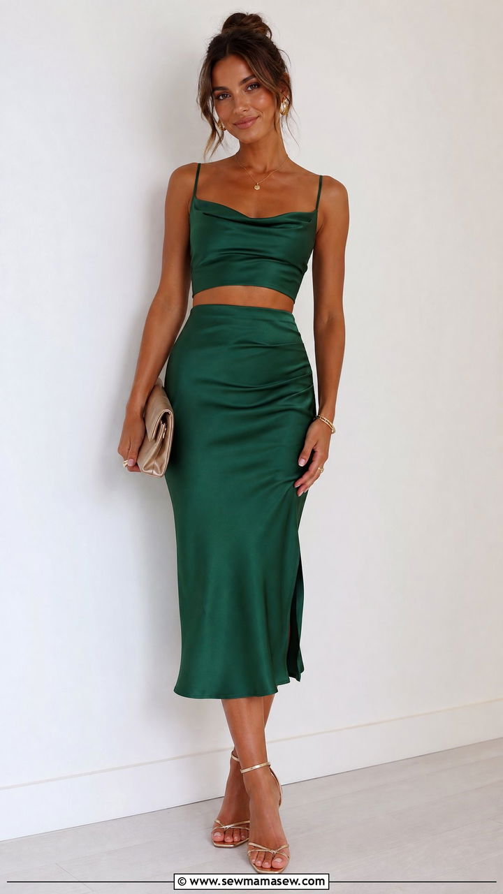 Two Piece Skirt Set Outfit - 35 Girls night out outfit ideas
