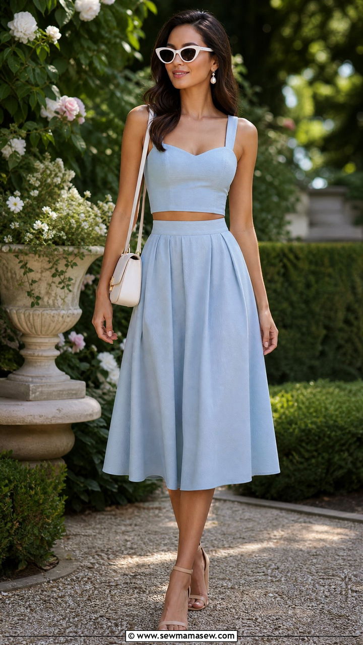Two Piece Skirt Set Summer Outfit - 30 Stylish summer outfit ideas 2026