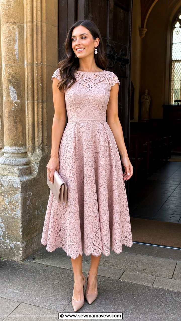 Two Piece Skirt Set with Strappy Sandals - 40 Wedding guest outfit ideas