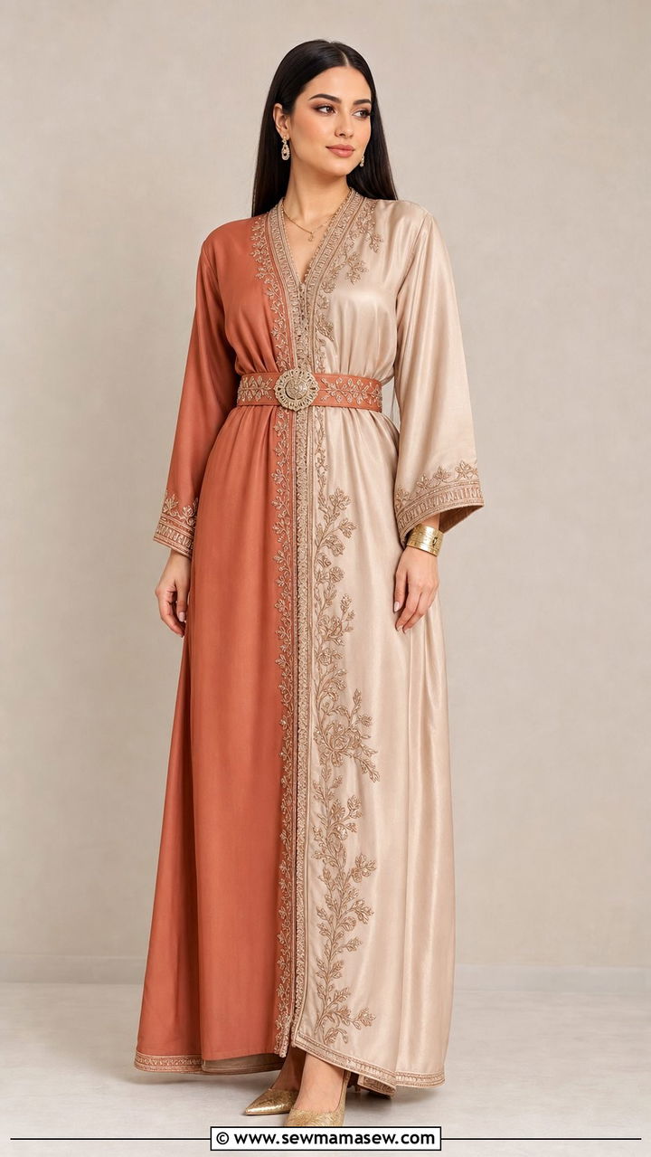 Two Tone Takchita Moroccan Outfit - 25 Eid outfit ideas Moroccan