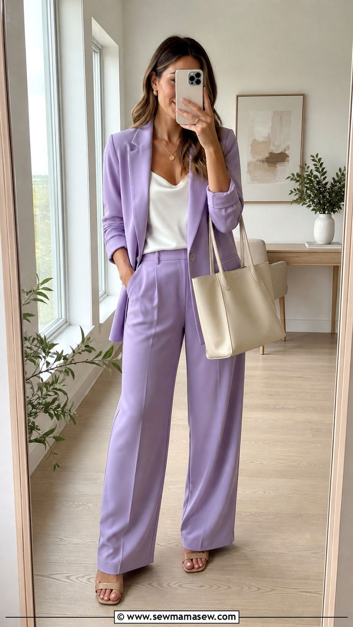 Two piece pantsuit spring office outfit - 40 Spring office outfit ideas