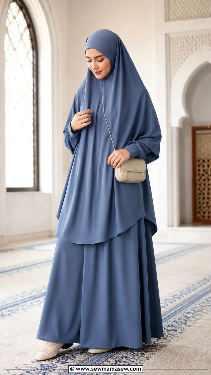 TwoPiece Jilbab Set for Umrah - 30 Modest outfit ideas for Umrah