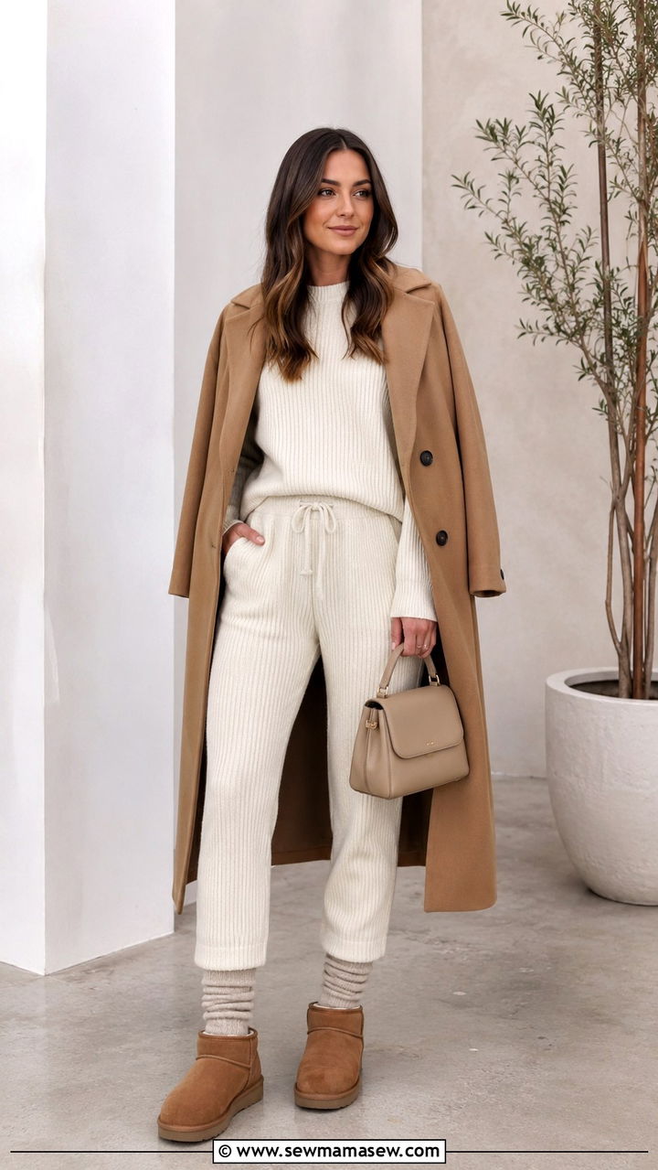 Ugg Ultra Mini with Ribbed Knit Set - 20 Uggs ultra mini outfit ideas