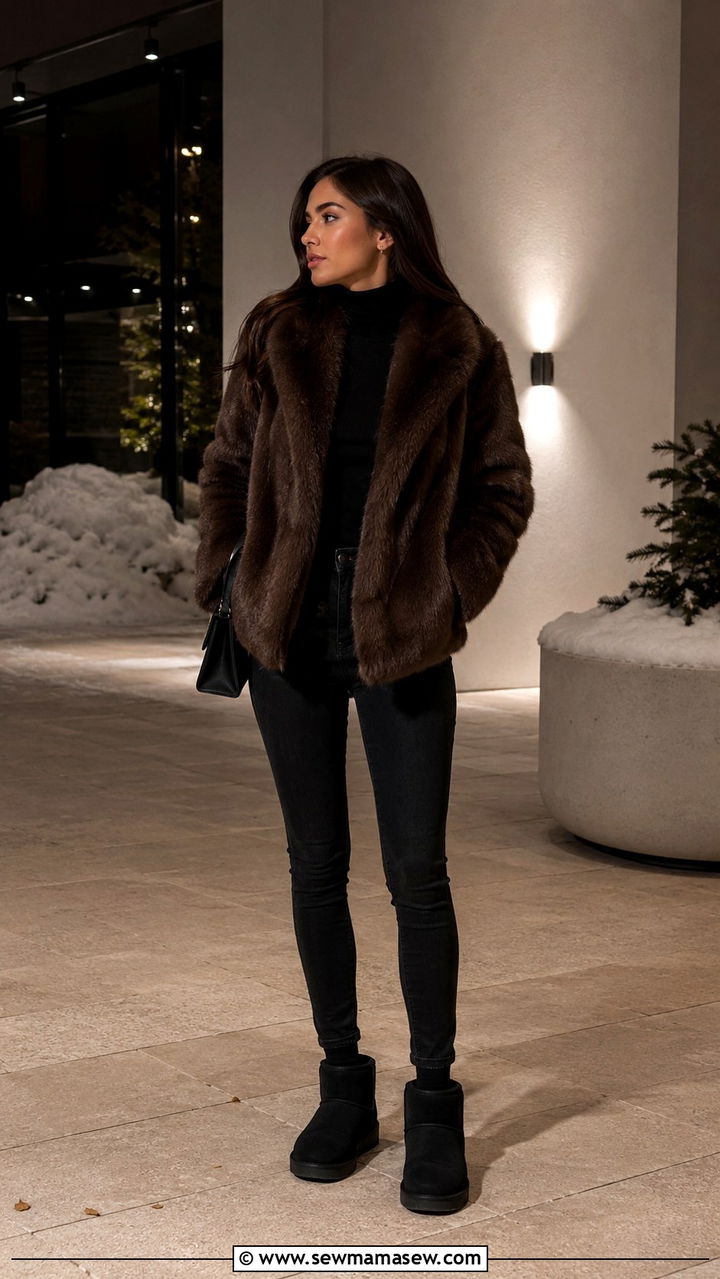 Uggs With A Faux Fur Coat - 25 Uggs outfit ideas 2026