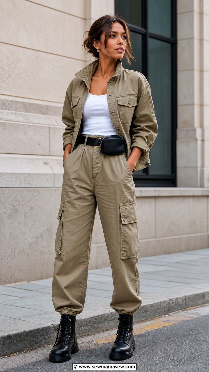 Utility Cargo Matching Set Outfit - 30 matching set outfits aesthetic
