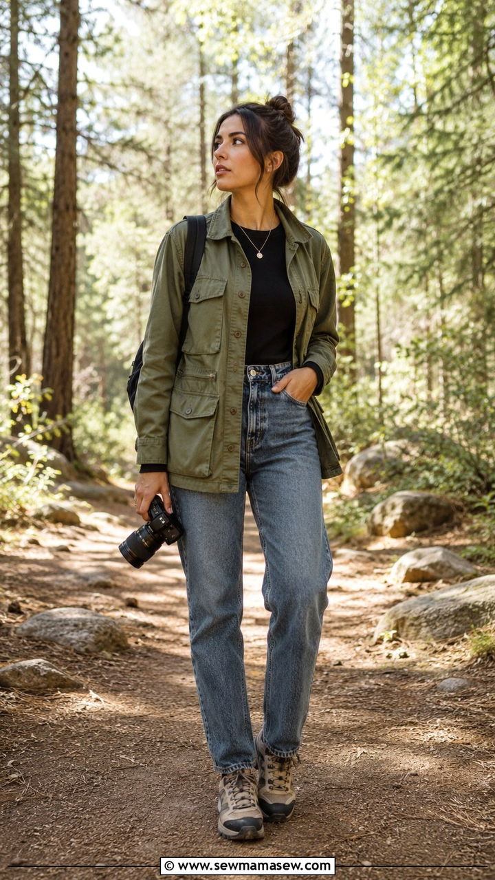 Utility Jacket Photographer Outfit - 25 Photographer outfit ideas for work