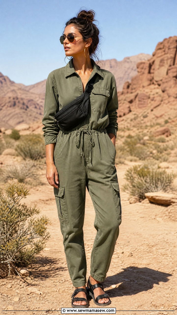 Utility Jumpsuit for Adventure Travel 2026 - 30 travel outfits 2026