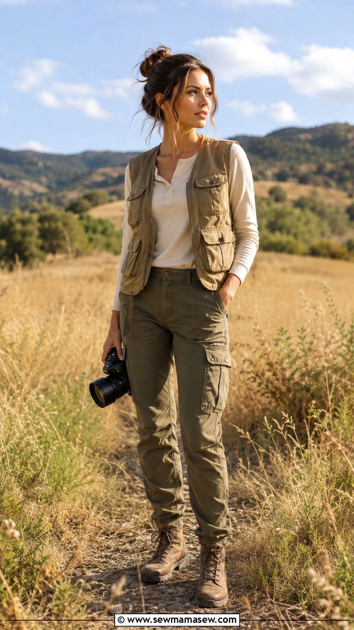Utility Vest Photographer Outfit - 25 Photographer outfit ideas for work
