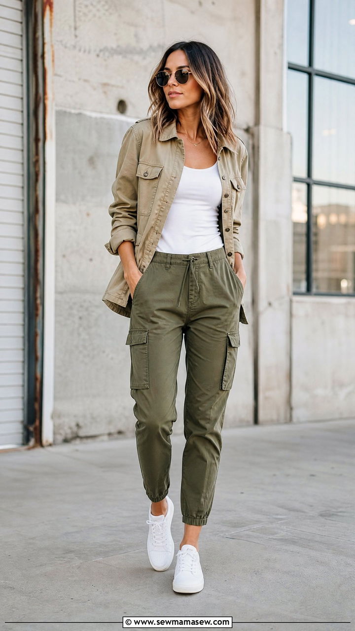 Utility jacket and cargo pants outfit - 35 Layering outfits for changing weather