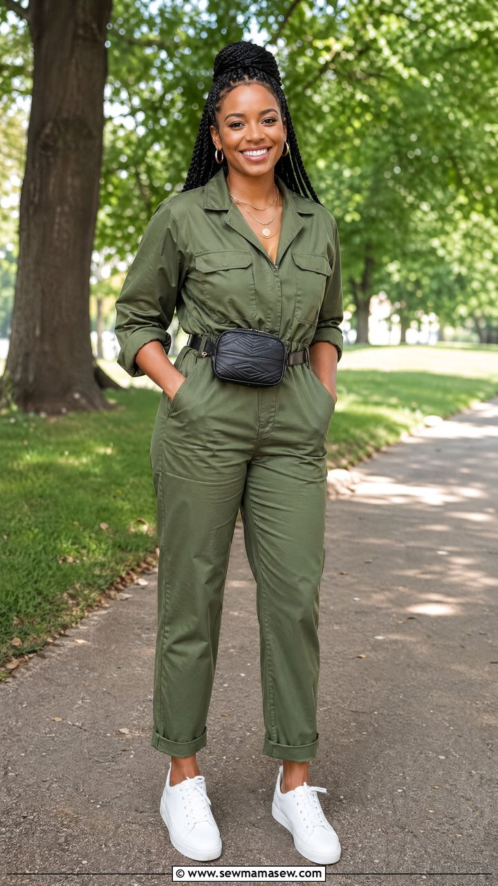Utility jumpsuit for family reunion - 35 Family reunion outfit ideas