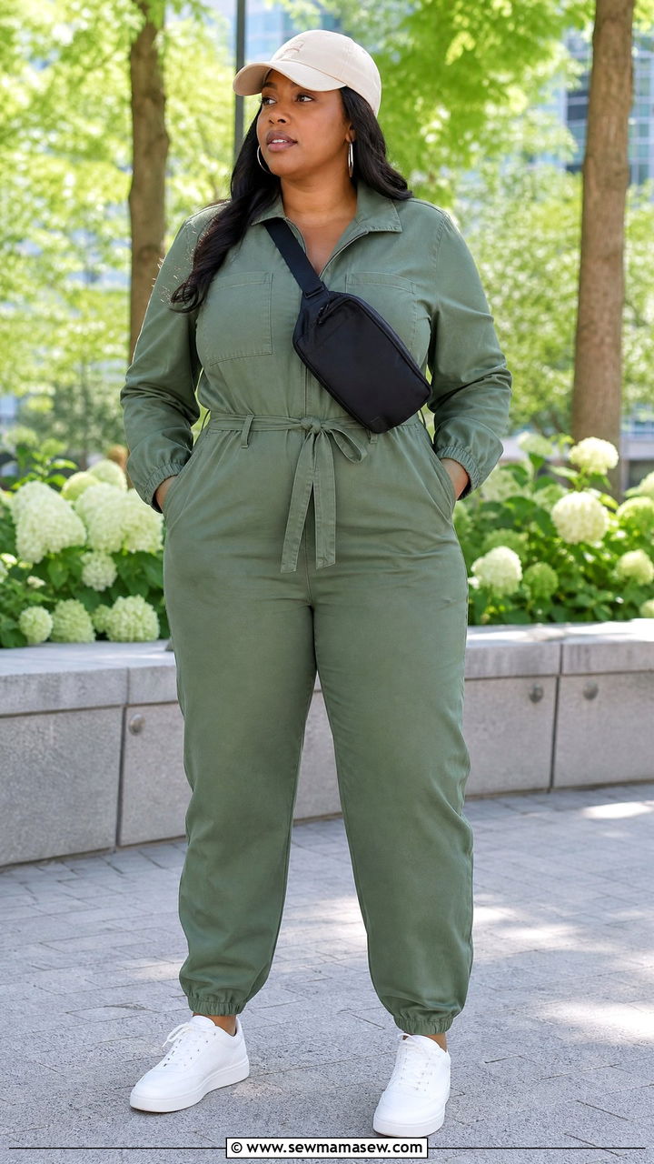 Utility jumpsuit for midsize women - 30 Vacation outfits for midsize women