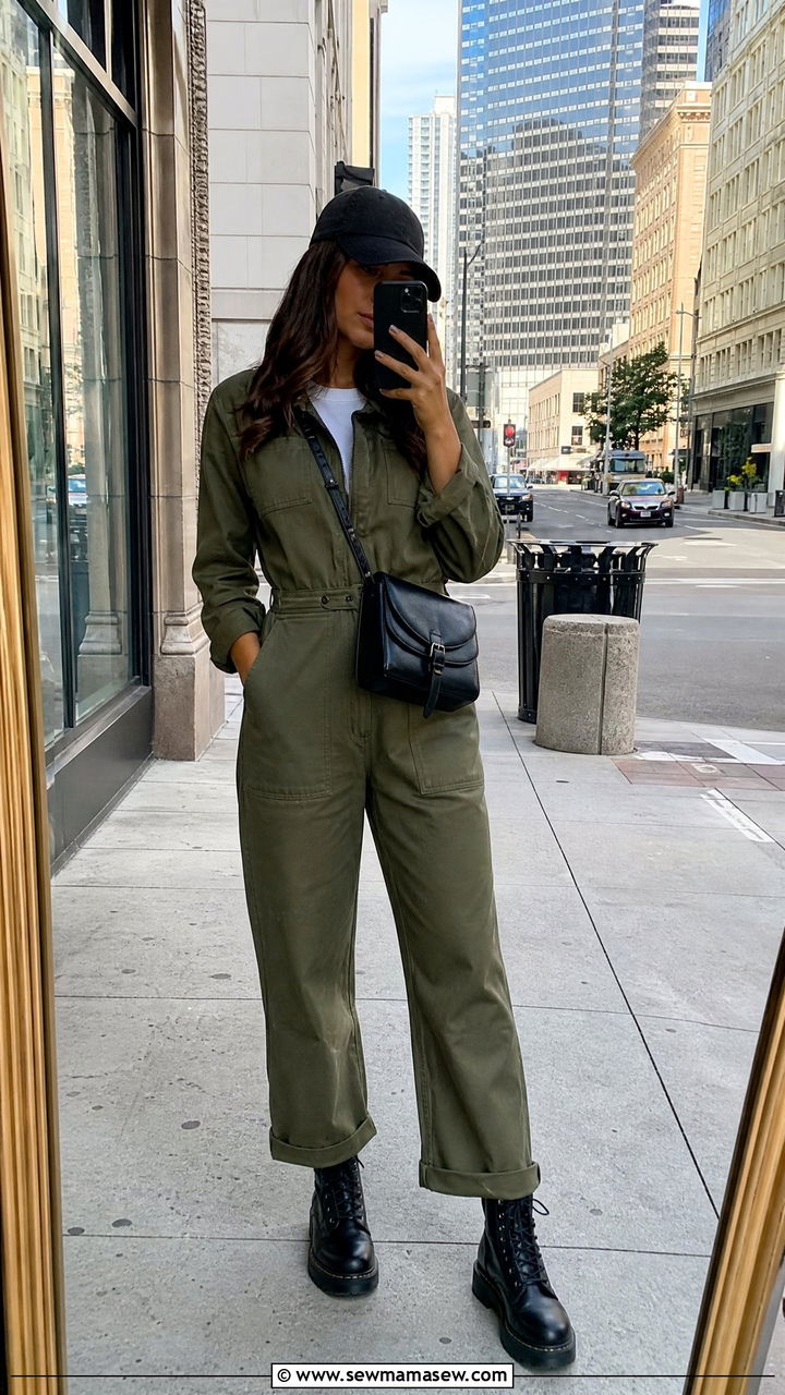 Utility jumpsuit street style - 35 How to style a jumpsuit