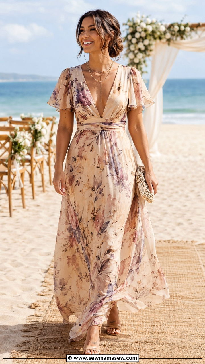 V Neck Maxi Dress Wedding Guest Pear Shape - 25 Wedding guest outfit ideas pear shape