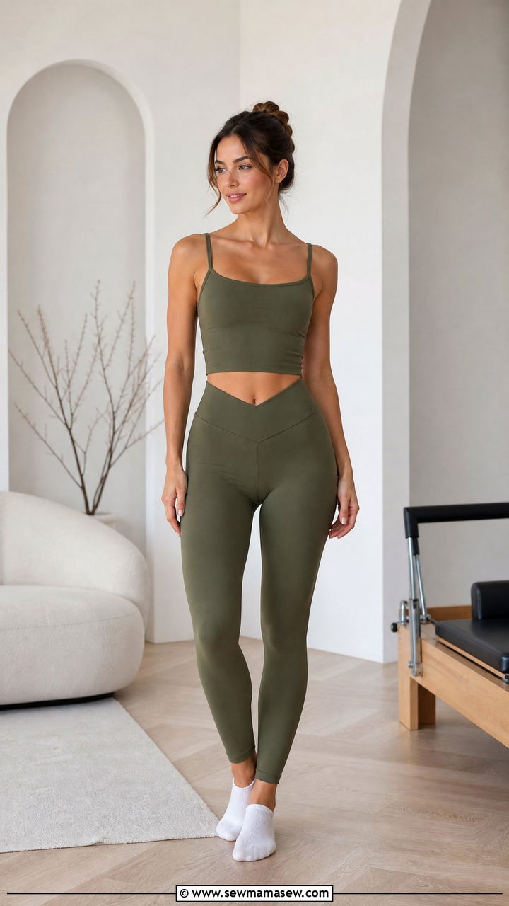 V Waist Leggings Petite Gym Outfit - 25 Gym outfit ideas petite