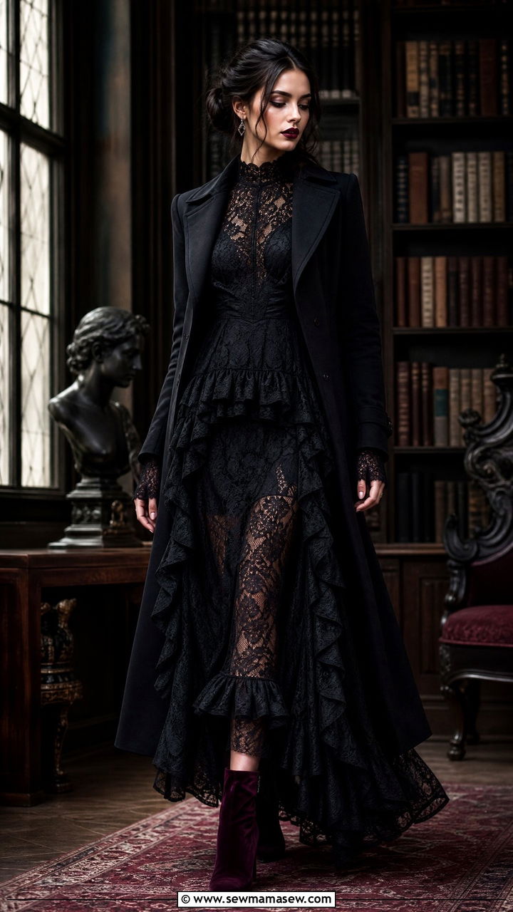 Vamp Romantic Black Lace Maxi Dress - 20 2026 Pinterest predicts outfits